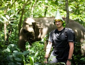 Walk with elephant Elephant Jungle Sanctuary Chiang Mai