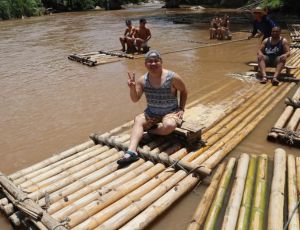 Half-Day elephant care (No Riding) & Bamboo rafting Bamboo Elephant Chiang Mai